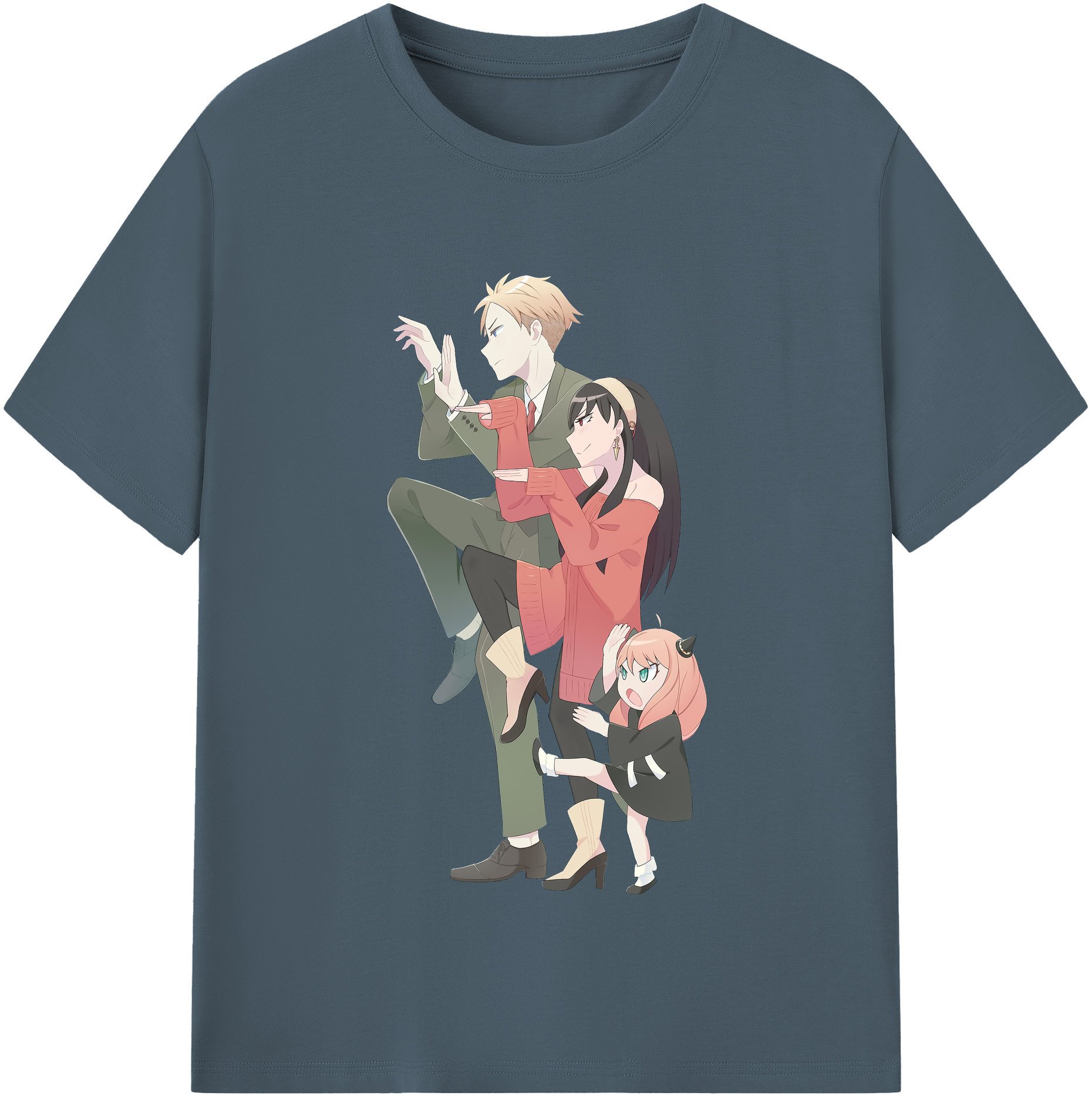 （画像用） SPY×FAMILY间谍家家酒 綿100％半袖Tシャツ（フロントプリント）